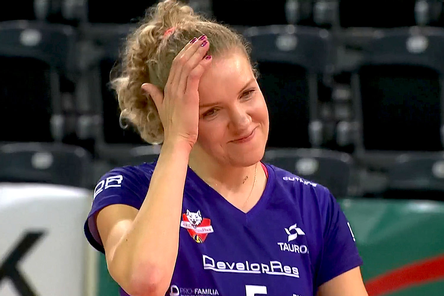 Agnieszka Korneluk, bohaterką pierwszego meczu finałowego.