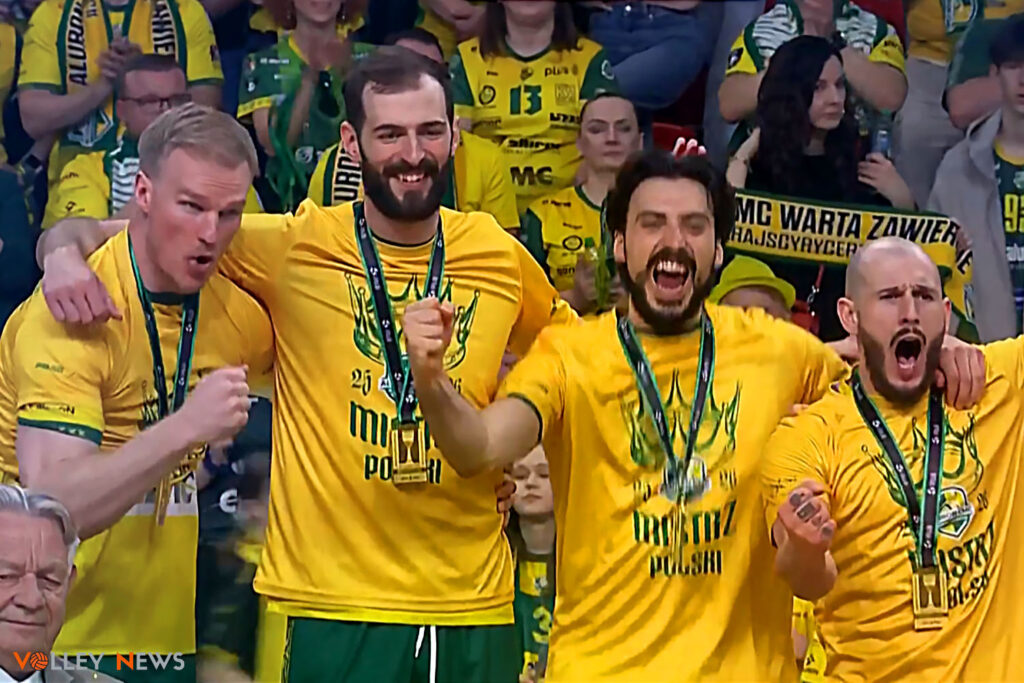 Aluron CMC Warta Zawiercie sezon 2025 2026 Mistrz Polski Michał Ogórek Aaron Russell Miquel Tavares Kyle Ensing