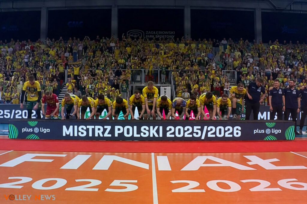 Aluron CMC Warta Zawiercie sezon 2025 2026 Mistrz Polski podium